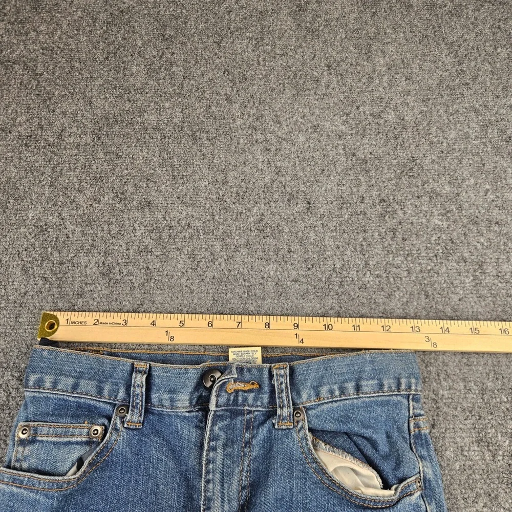 Faded Glory Womens 12R‎ Medium Wash Straight Leg Stretch Denim Blue Jeans 12 R